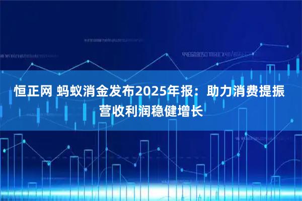 恒正网 蚂蚁消金发布2025年报：助力消费提振 营收利润稳健增长
