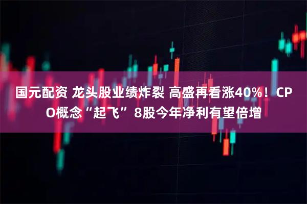 国元配资 龙头股业绩炸裂 高盛再看涨40%！CPO概念“起飞” 8股今年净利有望倍增