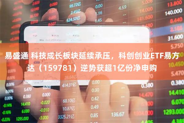易盛通 科技成长板块延续承压，科创创业ETF易方达（159781）逆势获超1亿份净申购